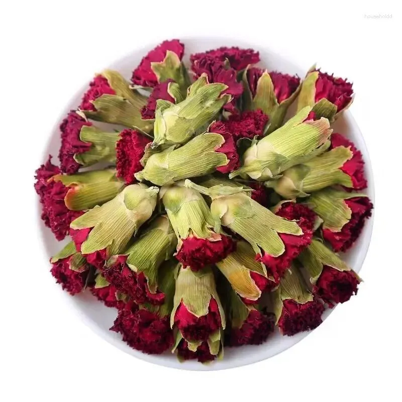 Fiori decorativi di alimentazione rossa naturale di alta qualità essiccata per preparazione di candele per matrimoni di sapone profumato per il materiale fiorito.