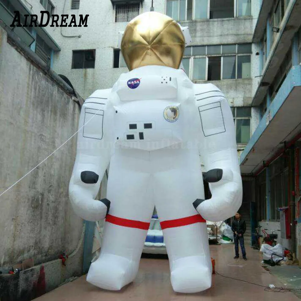 Groothandel Groothandel LED LIDING GIANT opblaasbare astronaut 2024 Hot-verkopende Blow Up Spaceman Pilot Toy voor astronomisch evenement en feest