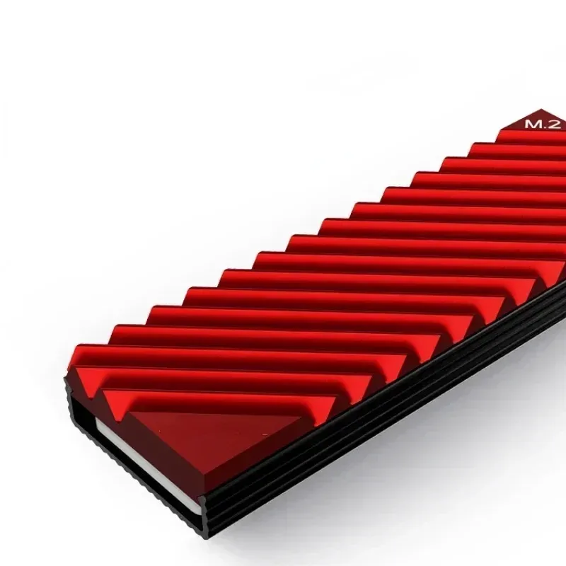 새로운 M.2 2280 SSD NVME 히트 싱크 M2 2280 솔리드 스테이트 하드 디스크 알루미늄 열원 데스크탑 PC 열 개스킷 고성능 SSD