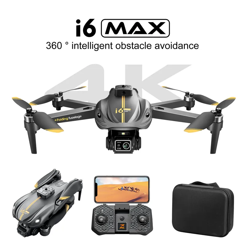 2024 NOUVEAU I6 I6 MAX DRONE 4K Dual Camera HD Photography Aerial Track Flight Vision Night Vision pliable SJRC I6max Mini Drone 4K