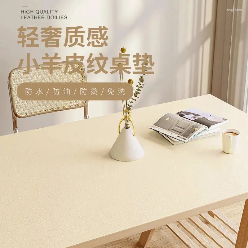 Table Cloth Ins Mat Student Desk Pad Waterproof Leather Oil Computer Mouse_AN1836