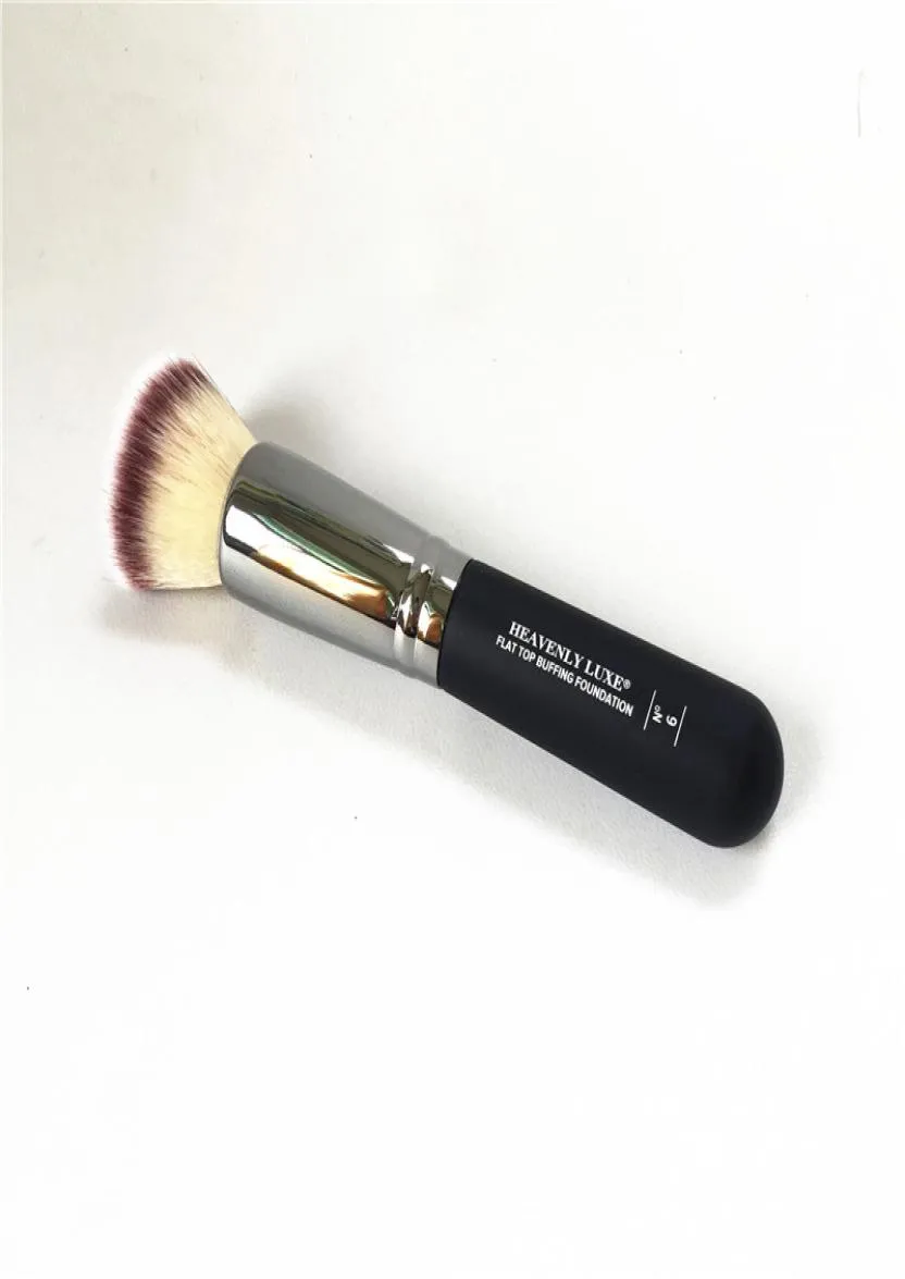 Heavenly Luxe Flat Top Buffing Foundation Brush 6 Quality Contour BB Liquid Cream Beauty Makeup Brushes Blender Tools9243750