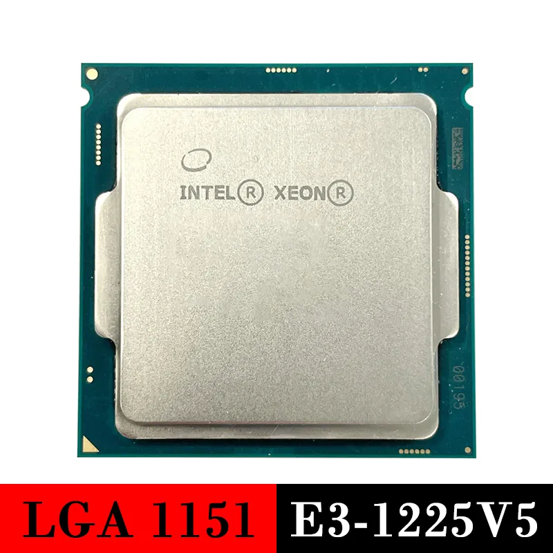 Używany procesor serwera Intel Xeon E3-1225v5 CPU LGA 1151 DDR4 DDR3L 1225 V5 LGA1151
