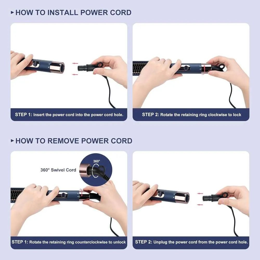 Parwin Pro Beauty 1 Flat Iron 125C krultijzeren haargrensborstel met afneembaar netstroom LED TEMP RECTRIVA REGELE VERWARMING VOOR CADEA