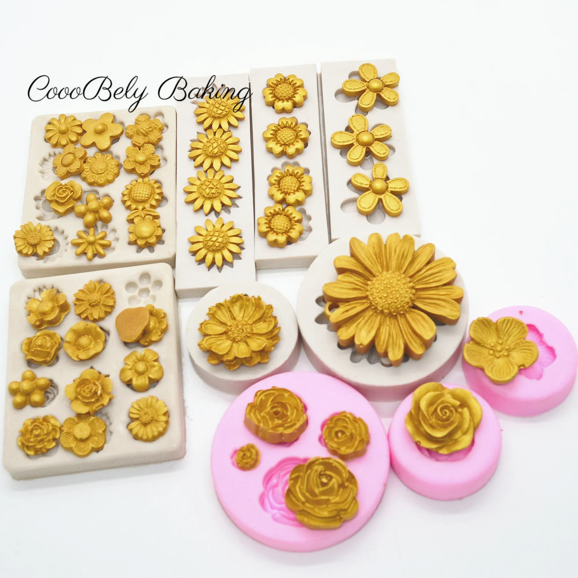 Formy 10 stylów kwiaty koronkowe silikonowe Formy kremowe do pieczenia narzędzia do dekoracji ciastek do ciastek kremówka