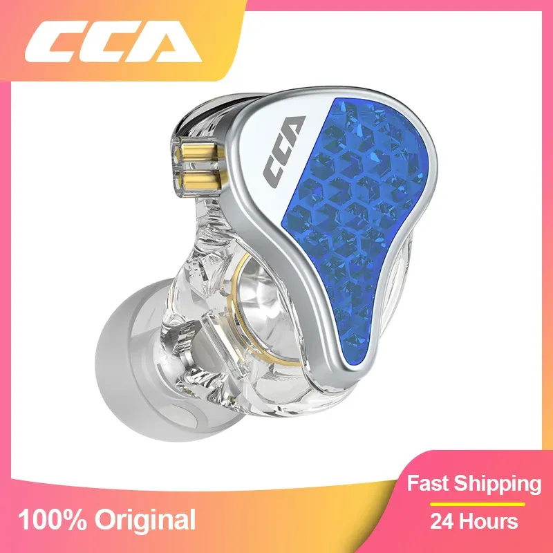 Écouteurs CCA Lyra Casque câblé Haute résolution Casque de qualité au son dans l'oreille monteur sport Écouteur Hifi Music Hifi Music