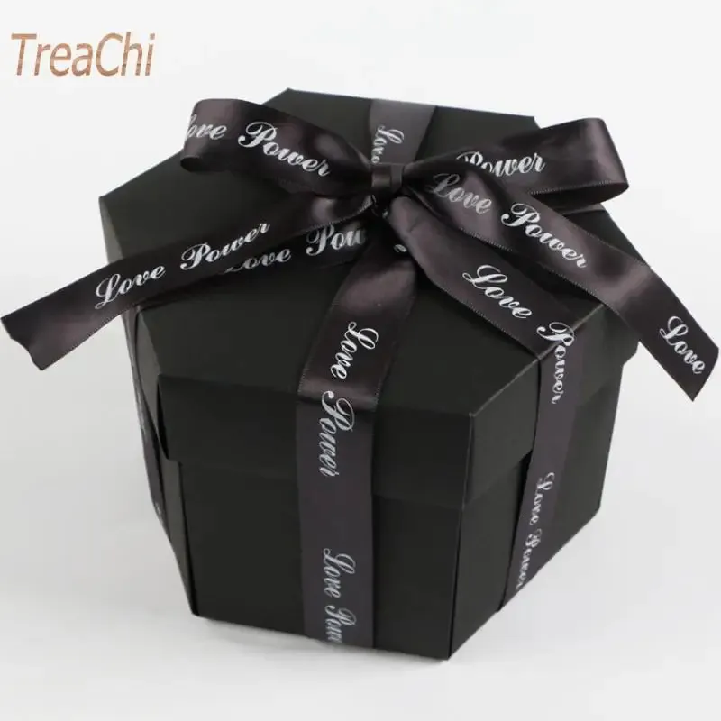 Überraschung Geständnis handgefertigtes DIY-Album Creative Gift Box Explosion Box Hexagon Multi-Layer 240426