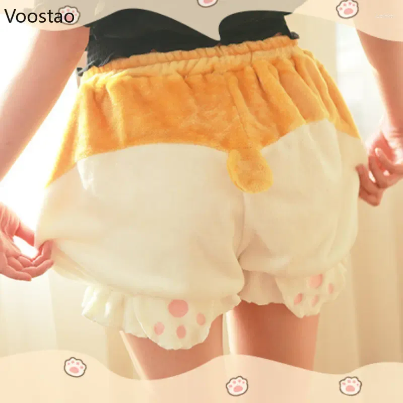 Dames slipje Japanse kawaii cartoon lolita veiligheid shorts vrouwen schattige doggy buplush pompoen korte broek meisje zoete onderbroek jk bloeiers