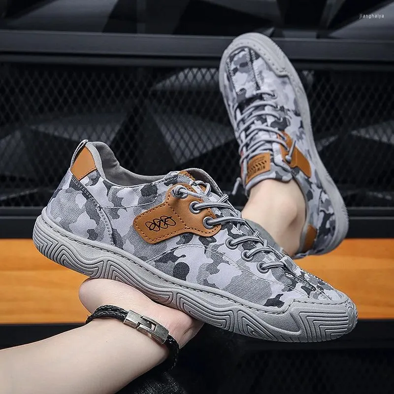 Casual schoenen canvas heren camouflage man sneakers outdoor niet-slip schoen slijtage wandelen voor mannen tactische sneaker