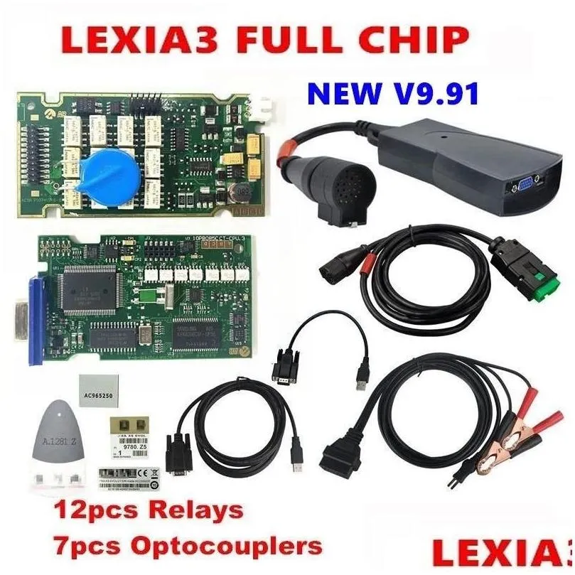 Diagnostische tools PP2000 Scanning Tool met Serial 921815C Firmware Golden PCB V9.91 voor Lexia 3 Diagbox V7.83 V8.55 FL -chips Drop Deli OTMXZ