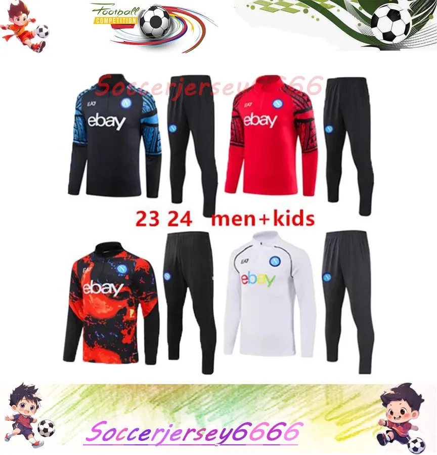 23 24 25 Napoli Tracksuit Soccer Jersey Football Kit 2023 2024 SSC NAPLES AE7 D10S Veste d'entraînement de veste