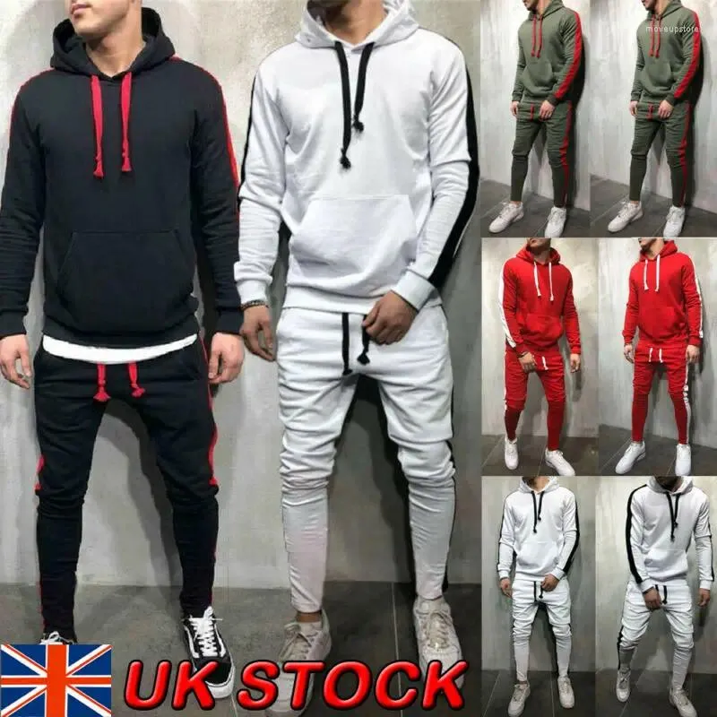 Yoga Outfits Männer Tracksuit Set Slim Fit Hoodies Sweatshirt Harem Hosen Jogger Sportswear Anzug Sportsets