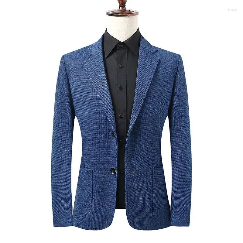 Abiti da uomo Blazer di alta qualità in stile britannico di fascia alta di fascia alta di fascia casuale Elegante Fashi