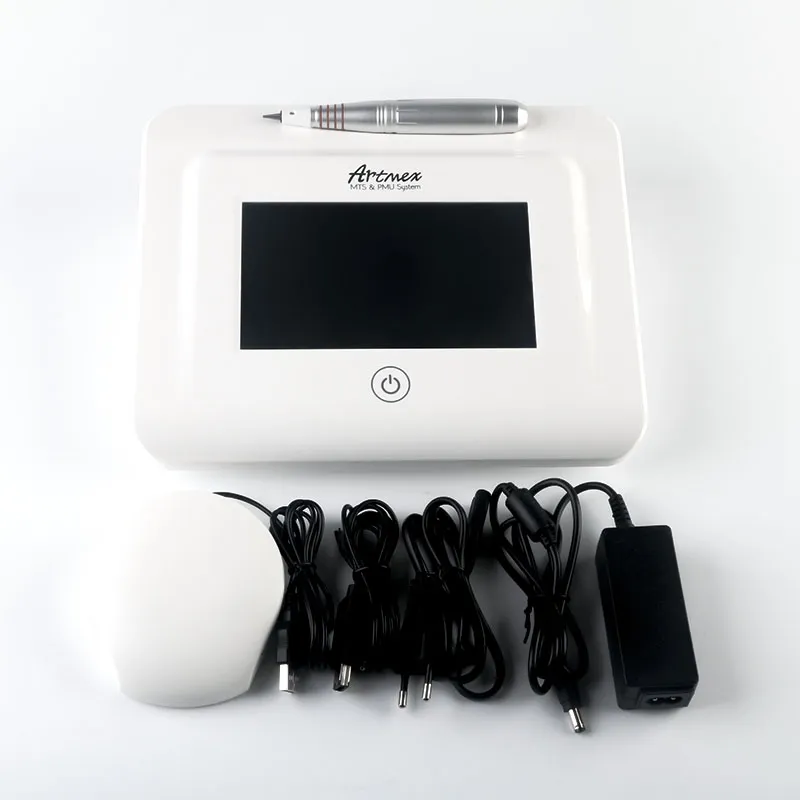 뜨거운 판매 Artmex V11 Pro 디지털 눈썹 립 문신 기계 영구 메이크업 마이크로 니들 치료 장치 MTS 시스템