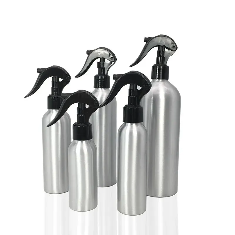 30-500 ml Sprinkler Bottle en aluminium Pumple Pump Pump Pump Pump Pump Fine Mist Spray Rechargeable Bouteilles