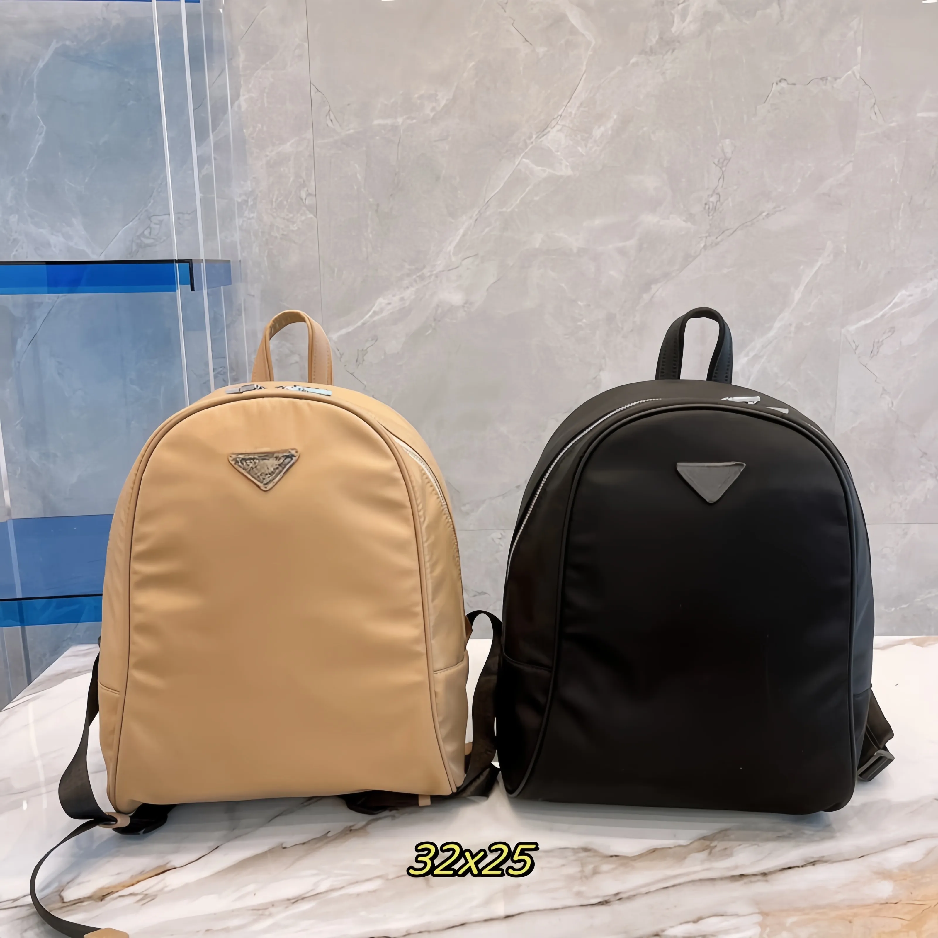 Moda Nylon Backpack Bolsa ao ar livre masculino Triângulo Ruck Designers de sacos de pacote de bolsa estudantil bolsa de bolsa de bolsa de mochila