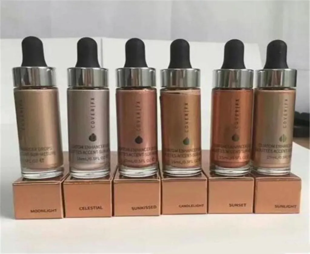 Nouvelle maquillage Glow Custom Enhancer Drops Face Highlighter 15ML Liquid Highlighters Cosmetics DHL Expédition A086694846