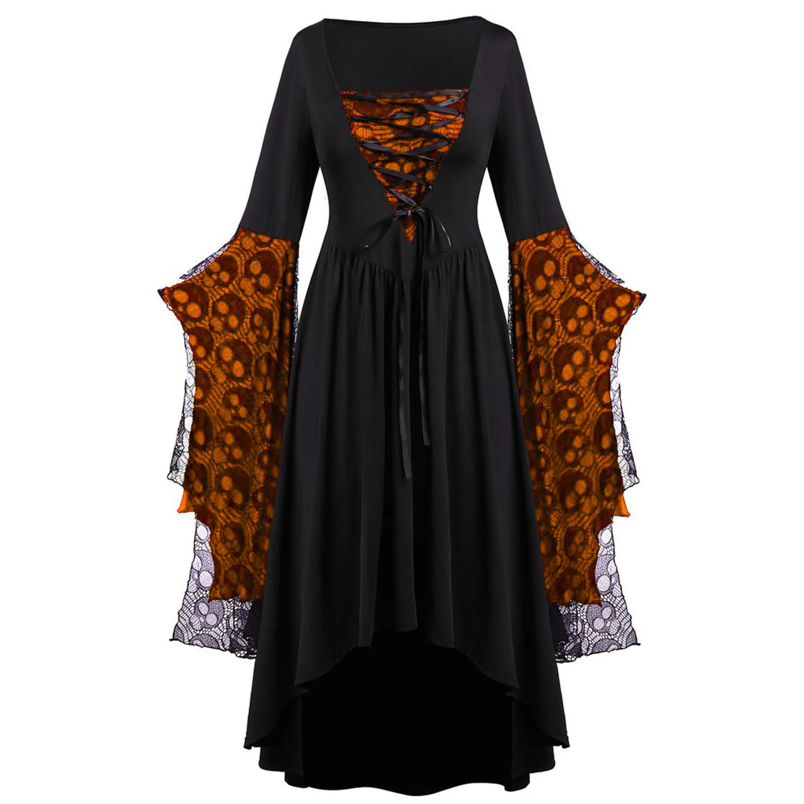 Donne Vampire Ghost Ghost Medieval Halloween cosplay abito vintage gotico 5xl