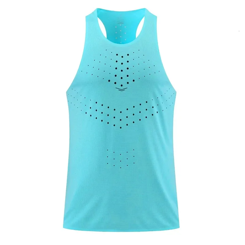 Atletiek tanktop loopt vesten Speed Sport Fitness Shirts Guys Mouwess Mens Dames Clothing Athlete Track Field Singlet 240416