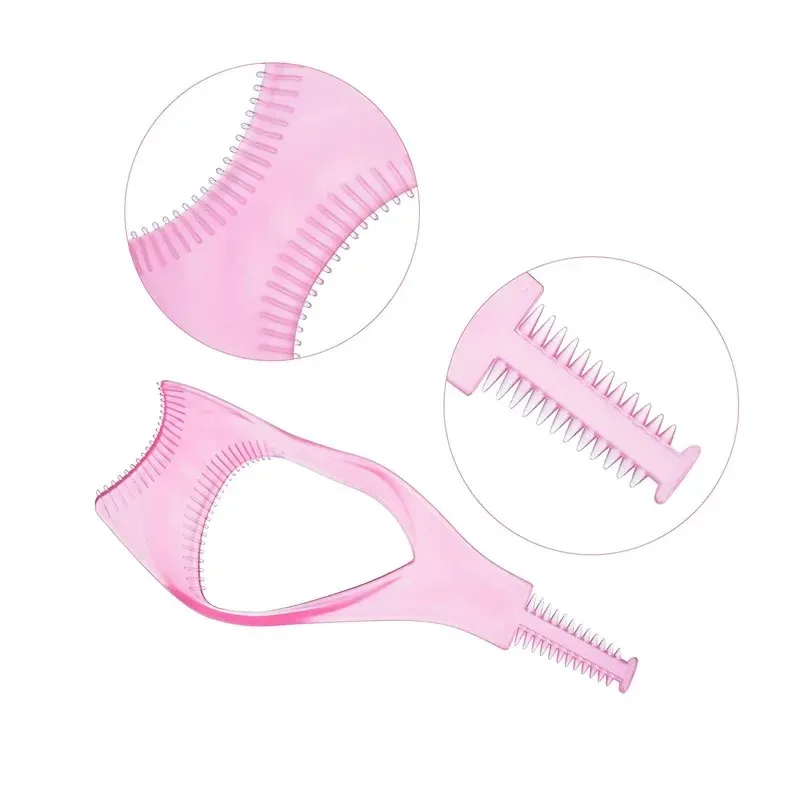 3 In 1 Makeup Mascara Shield Guard Eye Lash Mascara Applicator Comb Eyelash Curling makeup Brush Curler Cosmetics Tools