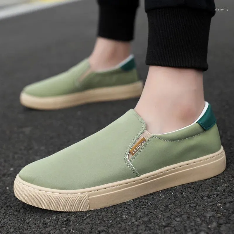 Scarpe casual primaverili autunno maschi tela espadrilles scivolano su mocassini traspiranti appartamenti zapatos hombre