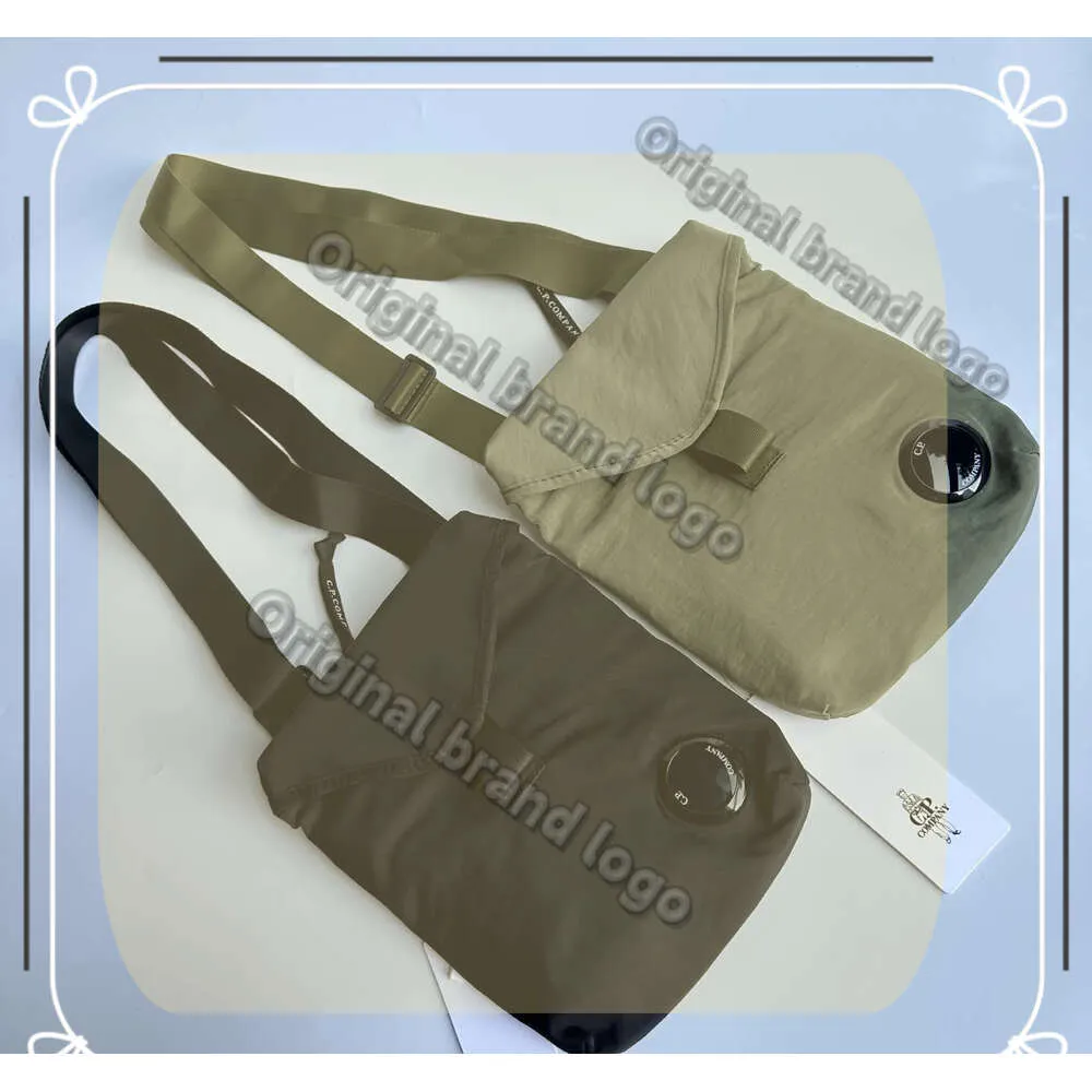Designer Men CP Single Shoulder Crossbody Liten Bag One Lens Glasses Outdoor Sports Nylon Satchel Bag Classical Casual Women Tote Bag Chest Packs Midjeväskor 672