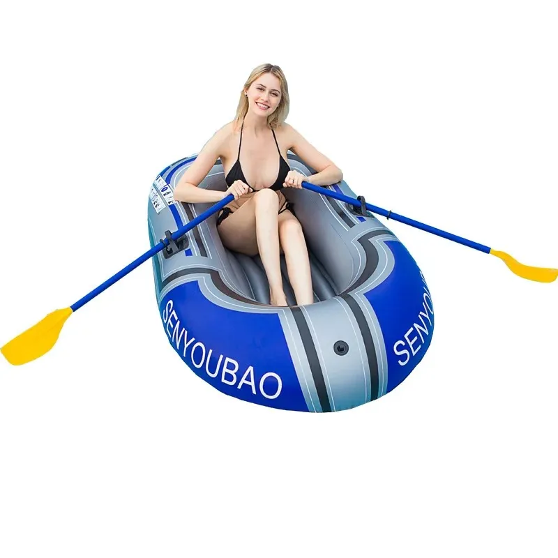 1 Person Inflatable Fishing Boat Kayak Canoe Rowing Air Boat Diving Boat Inflatable fishing boat Excluding the oars