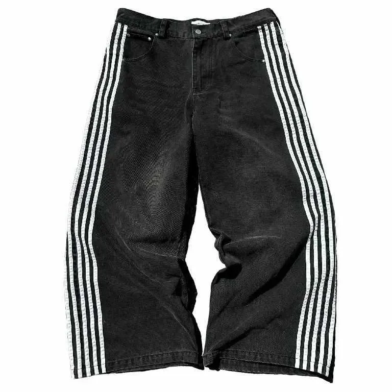 一番の贈り物 HWC Hop Hip Women And Men For Outfit Jeans Baggy Striped 洋書