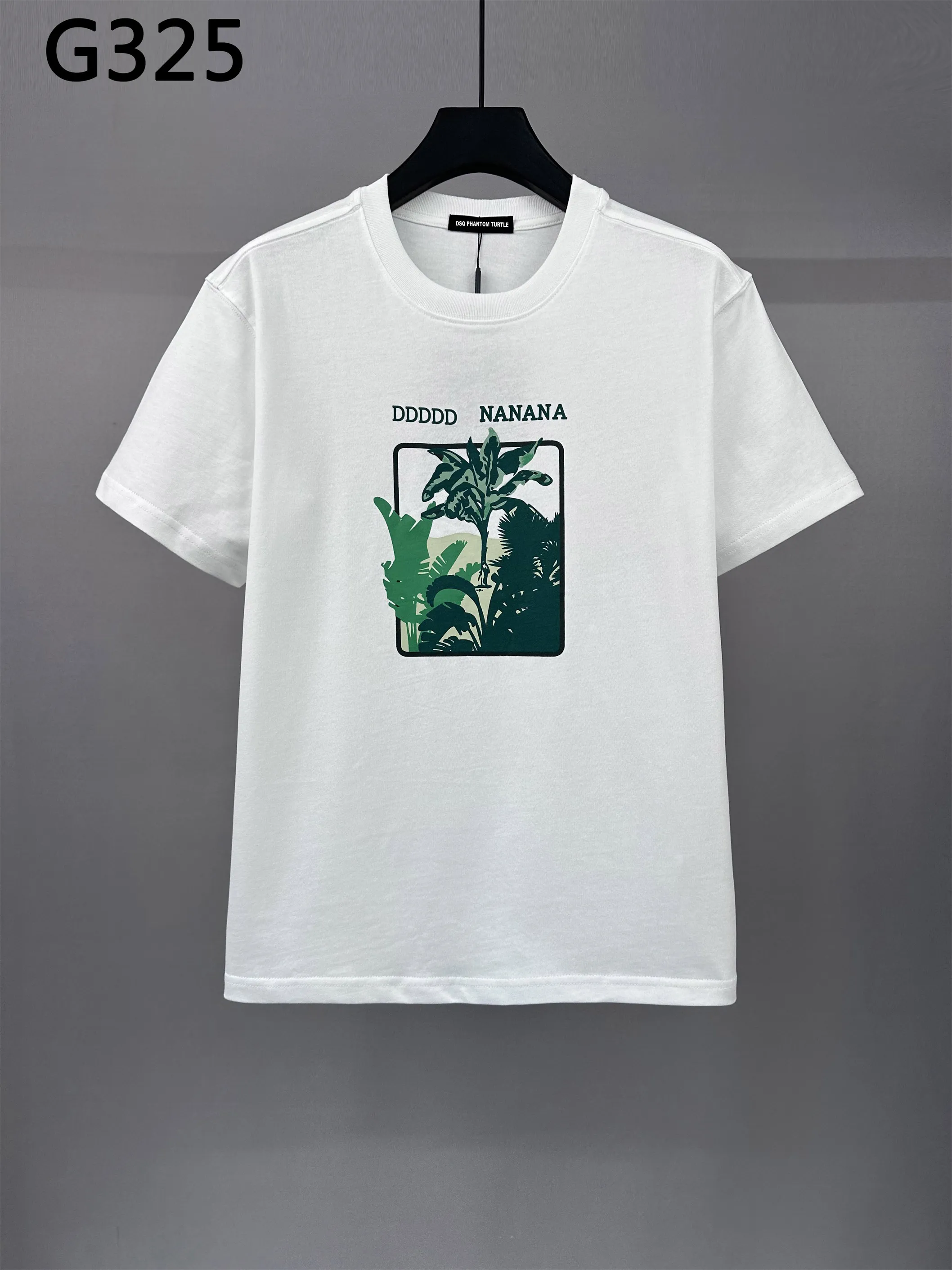 T-shirt di cotone a maniche corte per tartaruga DSQ con taglio a maniche corta magliette a manica corta magliette hip hop5646