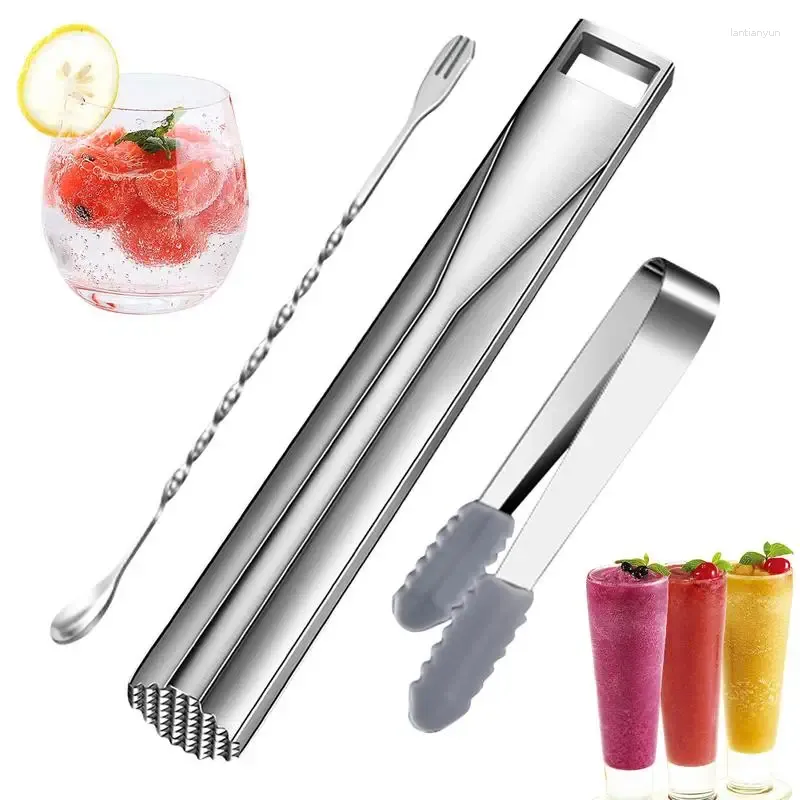 Produits de bar Boire Muddler Diy Fruit Accessoires Accessoires Crusher Ice Ice Ver Verre mélangeur mélangeur pour bars Restaurants