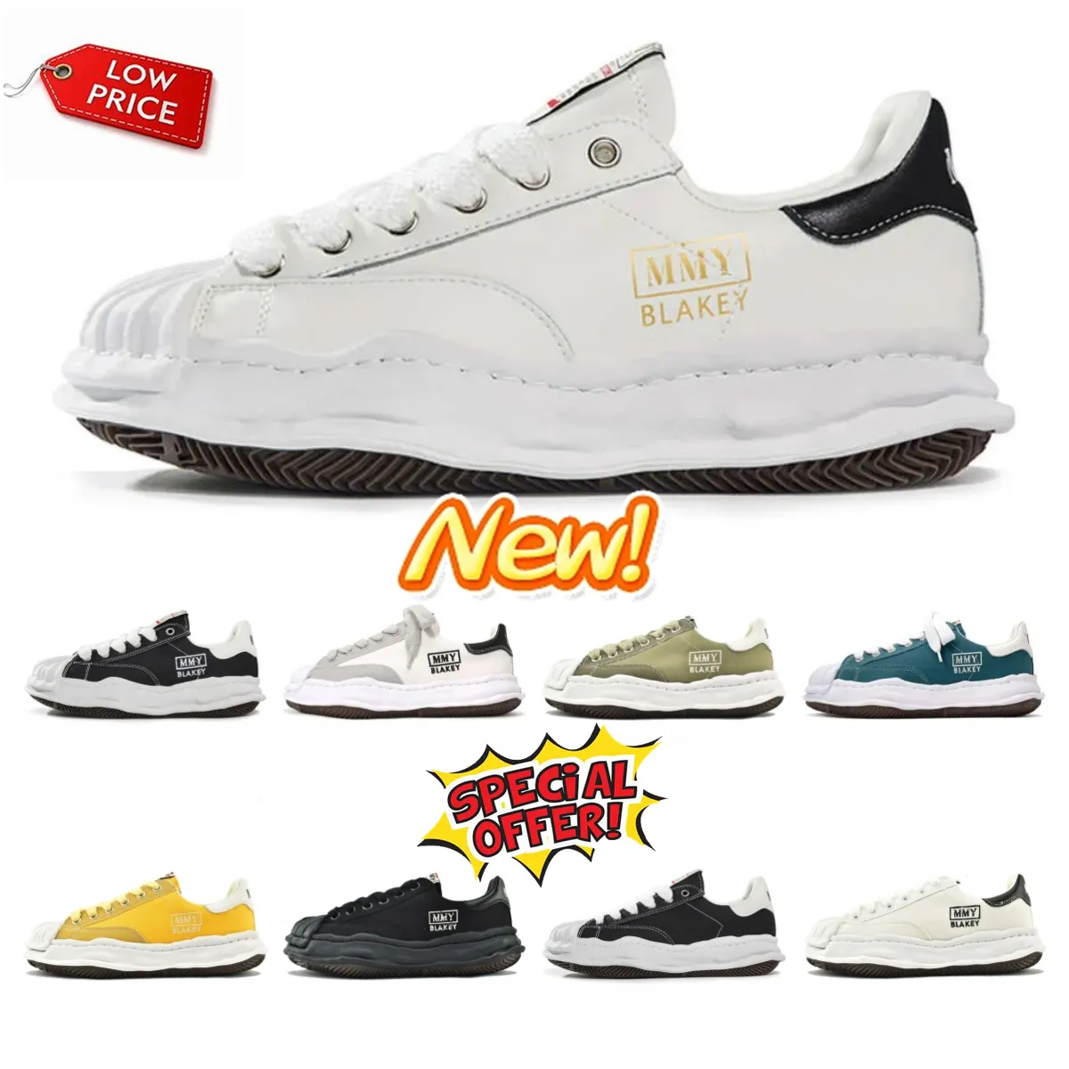 NEW Comfort Designer Sneakers Outdoor Online Canvas Low MMY Street wear chunky wavy soles mens Womens Casual Trainer Size 36-45