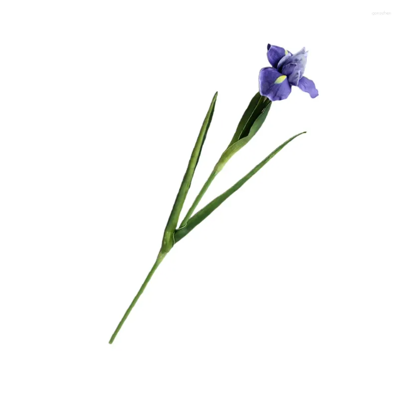 Decorative Flowers Artificial Flower Office Iris Fake Simulation Wedding Flowersation Faux