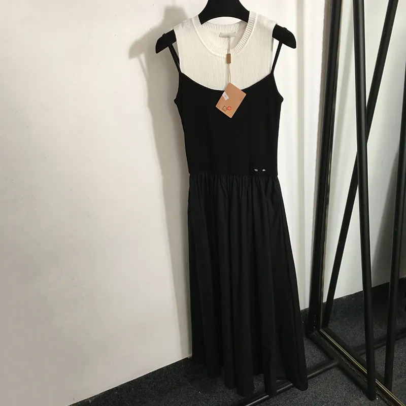 Роскошные вязаные платья плюс размеры платье Camis женское блюдо длинные юбки вечеринка личностные платье черное повседневное платье