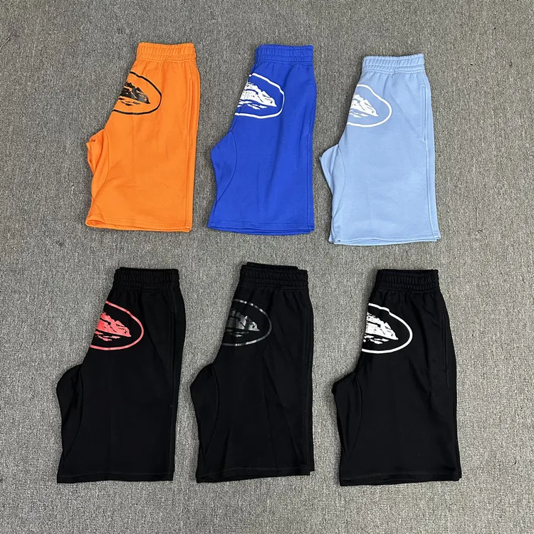 Men's Shorts Wheelie Print Shorts High Quality Summer Men's and Women's Trendy Hip Hop Skateboarding Casual Sweatpants