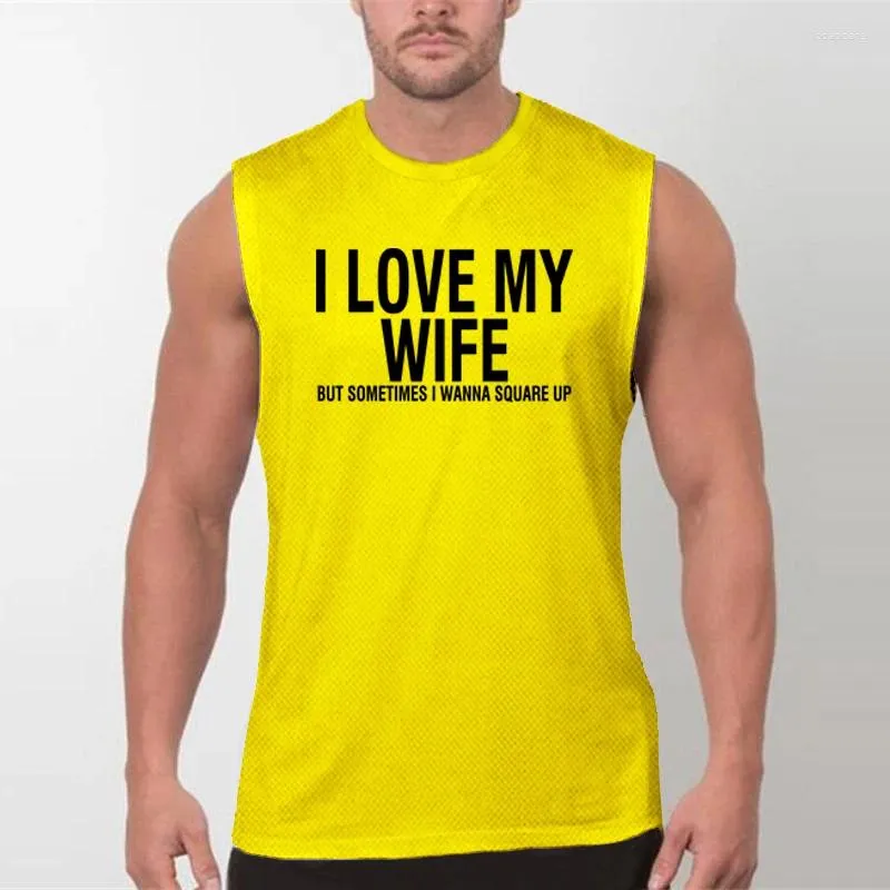 Men's Tank Tops Muscle Guys Gym Bodybuilding Sleeveless Summer Mesh Breathable Quick Dry T-Shirt Fitness Running Sport Vests