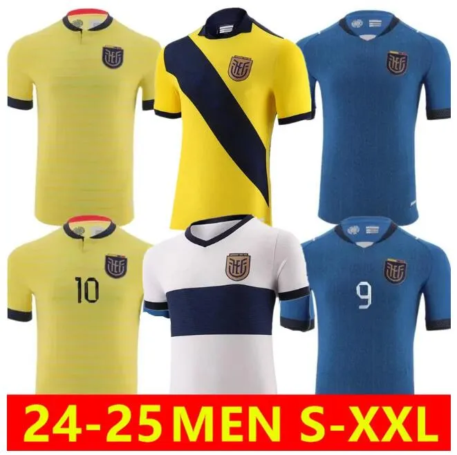 2023 24 Équateur Estupinan Plata Mens Soccer Jerseys 22 23 Martinez Hincapie D. Palacios M. Caicedo Home Away 3rd Fotball Shirts
