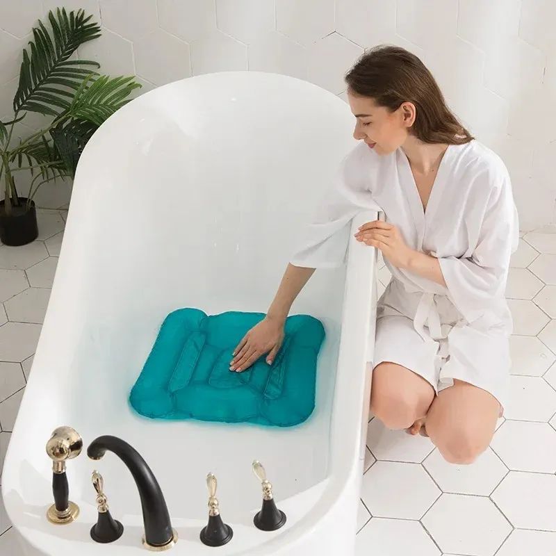 Cuscinetto da bagno spa gonfiabile cuscino anti -emorroide giapponese e coreano piscina aspirazione della piscina iniezione di acqua materiale laser