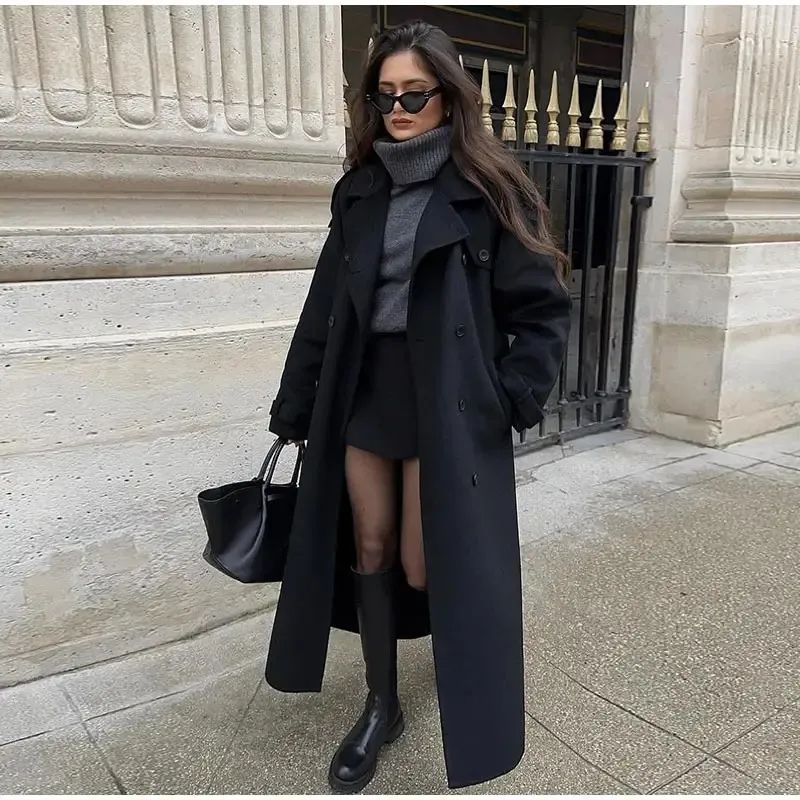 00’s Belted long coat d2fc8637-c4d9-4e77-bd14-