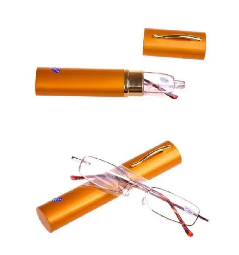 High Quality Ultra Slim Trim Reading Glasses Portable Presbyopic Glasses Pen Case Reading Glasses 10 15 20 25 30 35 8742157