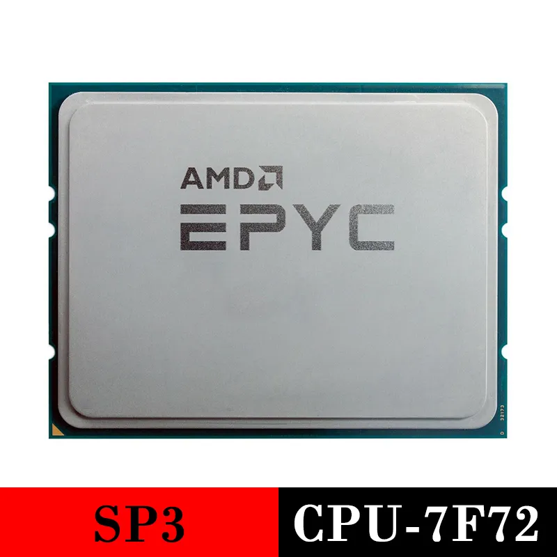 Gebruikte serverprocessor AMD EPYC 7F72 CPU Socket SP3 CPU7F72