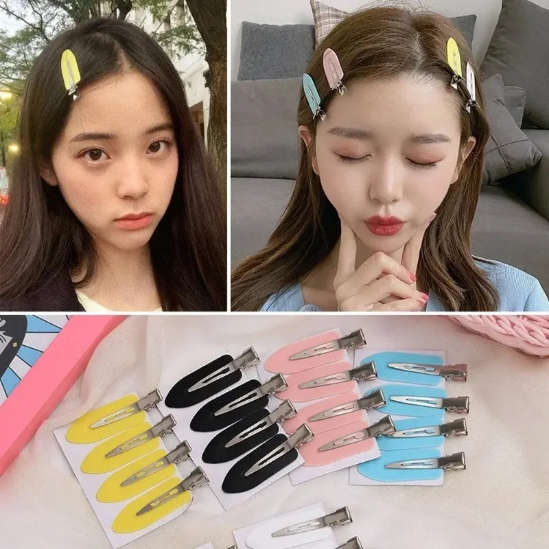 Cute Seamless Hair Clip for Women Metal Wholesale Baby Hair Accessories Set Bangs Hairpin Clip Makeup Hair Tools