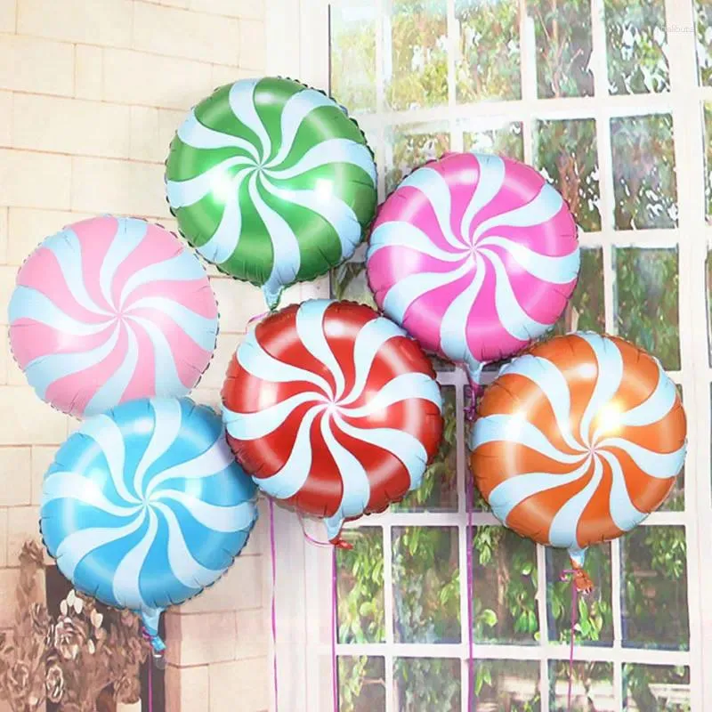 Decorazione per feste da 5 pc18 pollici palloncini in lamina di elio a forma rotonda a forma di palloncini per arredamento per matrimoni per il matrimonio forniture per bambini giocattolo per bambini 6 opzioni di colore