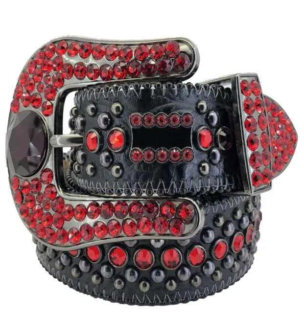 Cinturón de alta calidad para mujeres Cinturones para hombres de diseñador con diamantes de diario infantiles Bling Big Leather Hebilla2215221