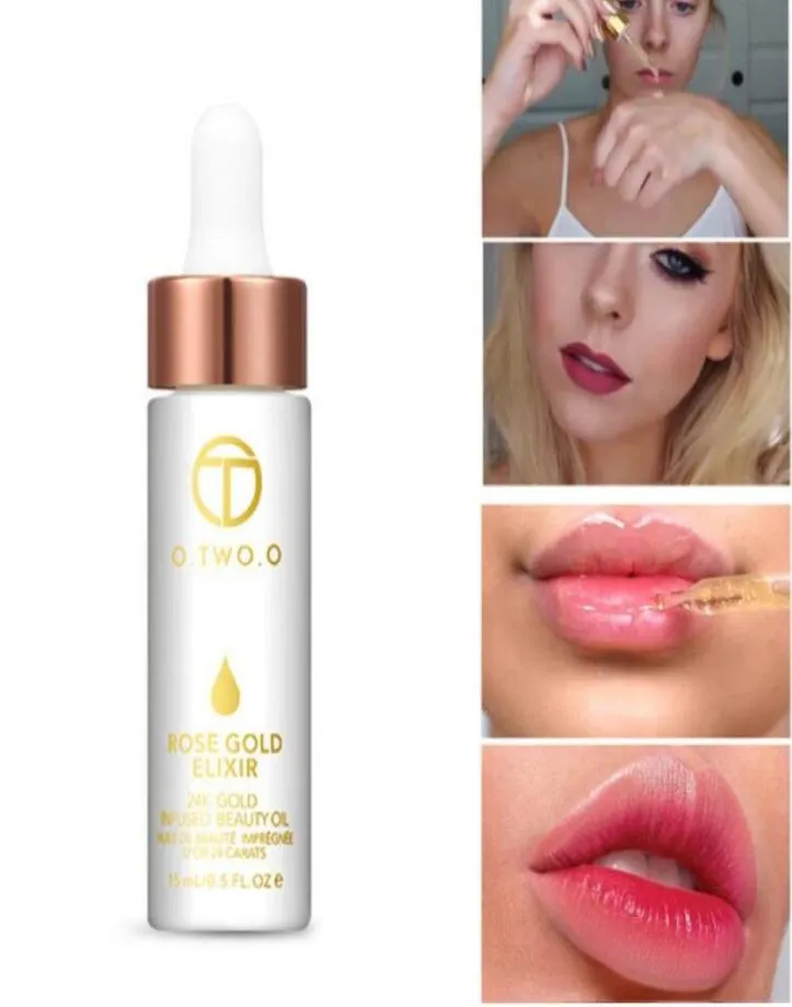 OTWOO 24K Rose Gold Infused Beauty Oil Elixir Skin Make Up Essential Oil Before Primer Foundation Moisturizing Face Oil1892340