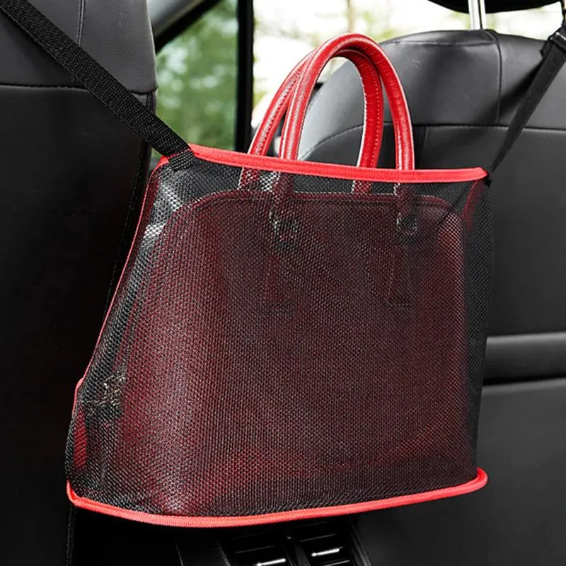 財布とフロントシートのハンドバッグホルダーオーガナイザー用の収納バッグカーフックサイド耐久性のあるネットポケットを設置するシンプル