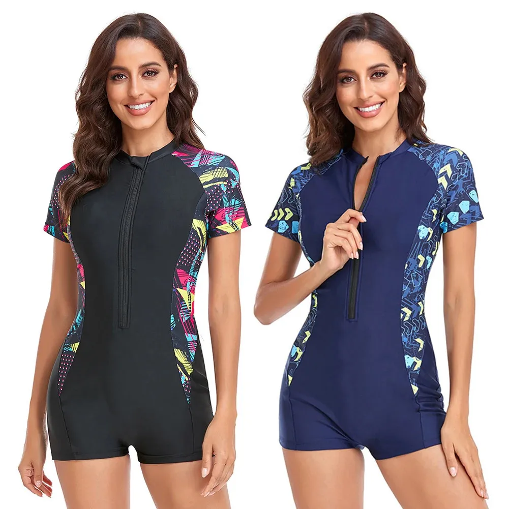 Suisse de plongée en polyester Femmes Jumps combinaison One Piece WetSuit Suit à combinaison chaude Maillots de bain Femmes Bathing Bathing Sports Water Vêtements de surf 240426