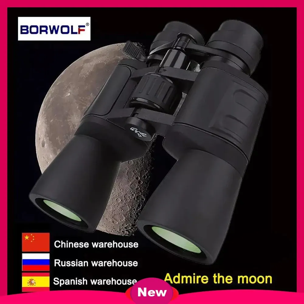 Optics Borwolf 10180x90 Hoge vergroting HD Professionele zoom krachtige Binoculars Light Night Vision voor HuntingTelescope Monocular