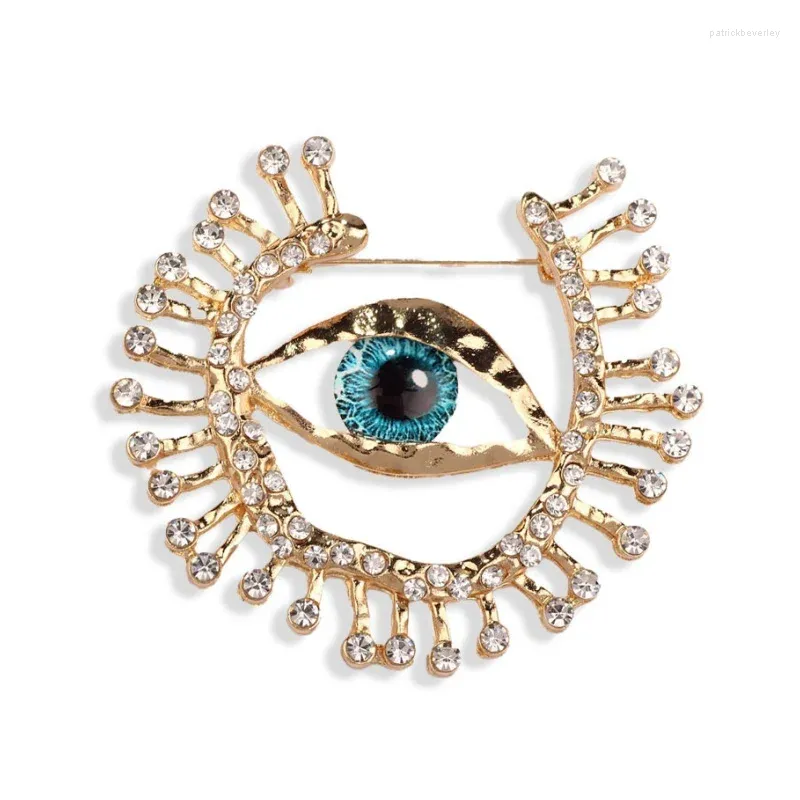 Broches belles grandes œil pour les femmes couleurs de mode or charmante couche de bijoux broche broche amis cadeaux accessoires