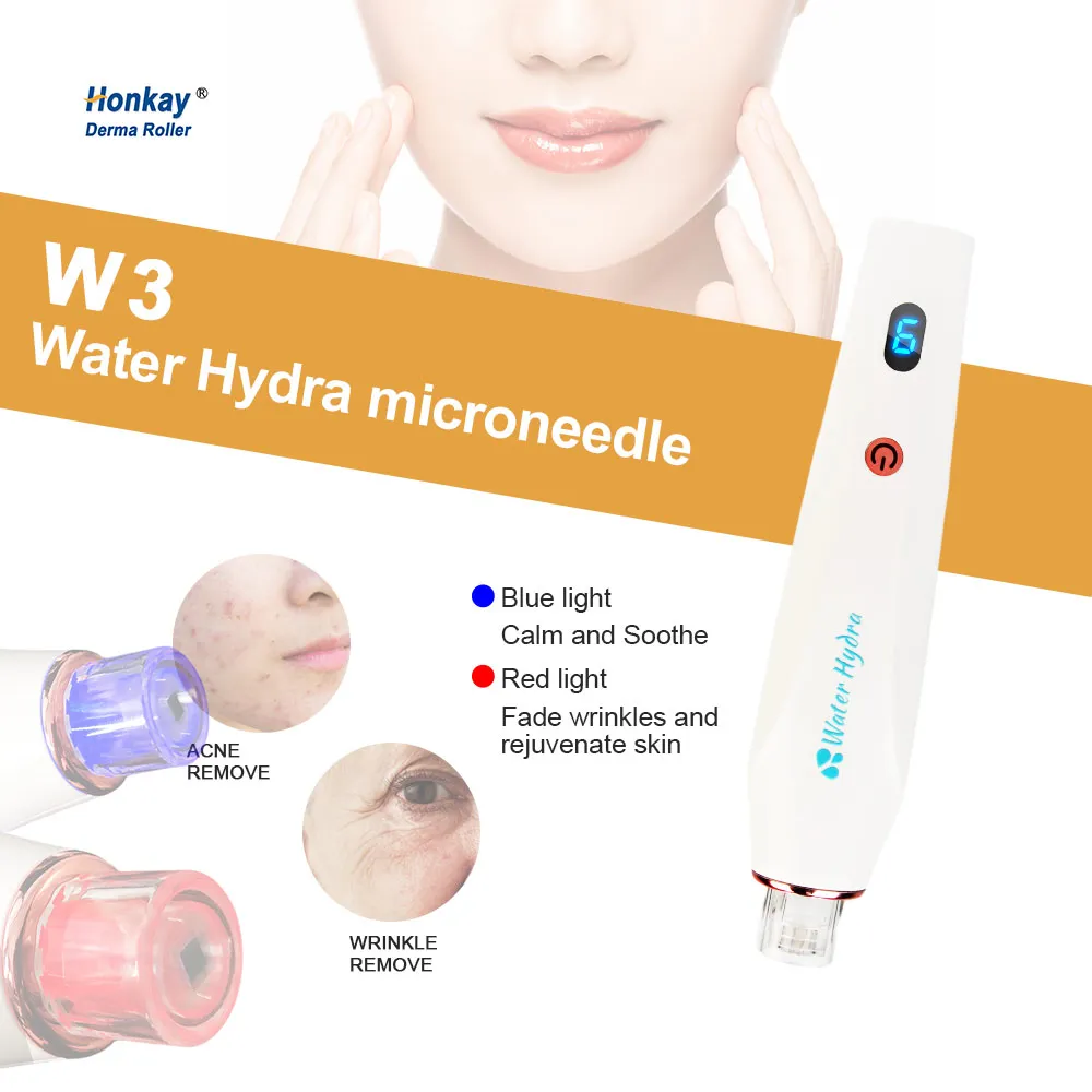 Professioneller Serum Applikator Mikronadelmaschine Dr. Pen Hydra Pen W3 Wireless Mikroneedling Stift für Gesichtskörper