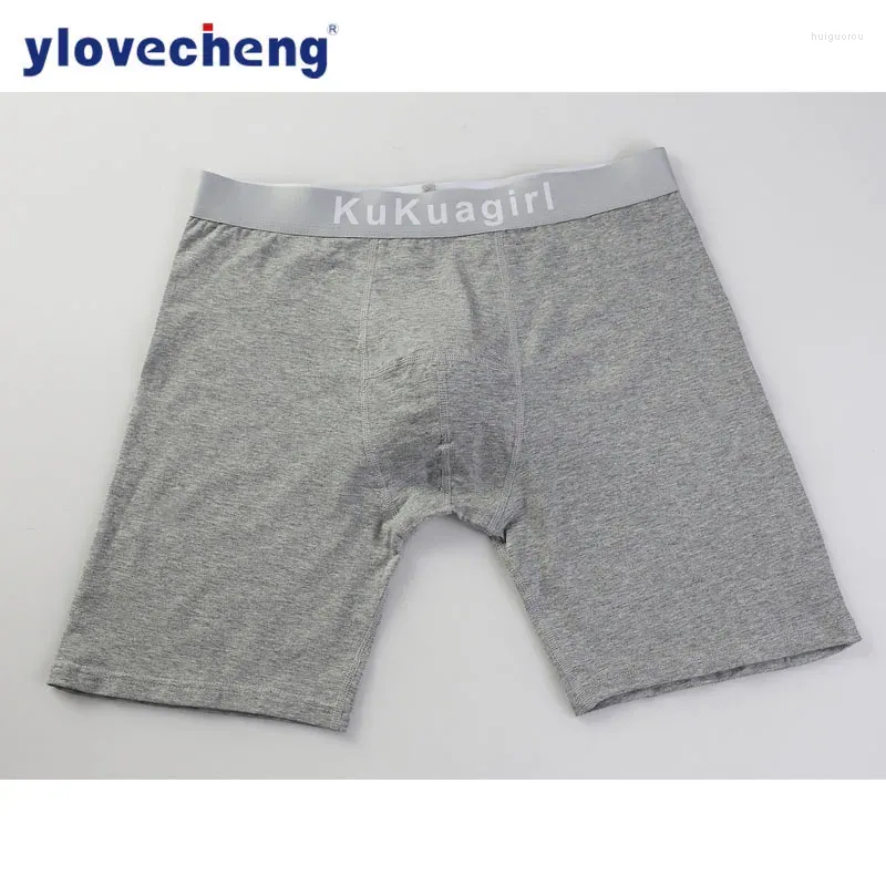 Underpants Sports mutande sportive cotone anti-abrasione gamba estesa boxer pantaloni da fitness da corsa traspirante